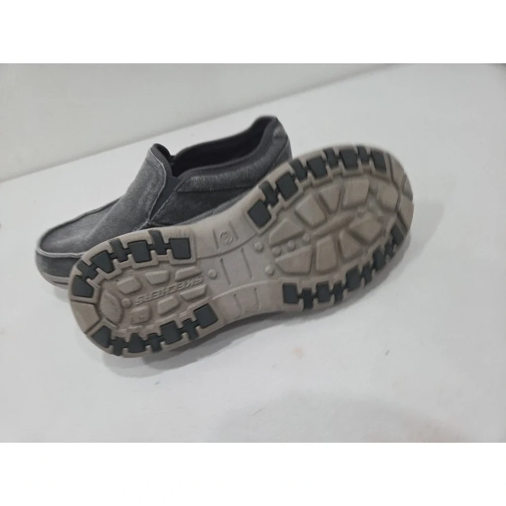 Skechers Creston Moseco Shoes Men's12 Gray Comfort Slip On Relaxed Fit Moc Boat